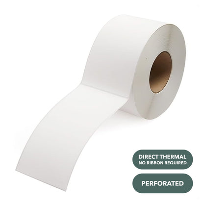 4" x 8" Direct Thermal Shipping Labels 3" Core